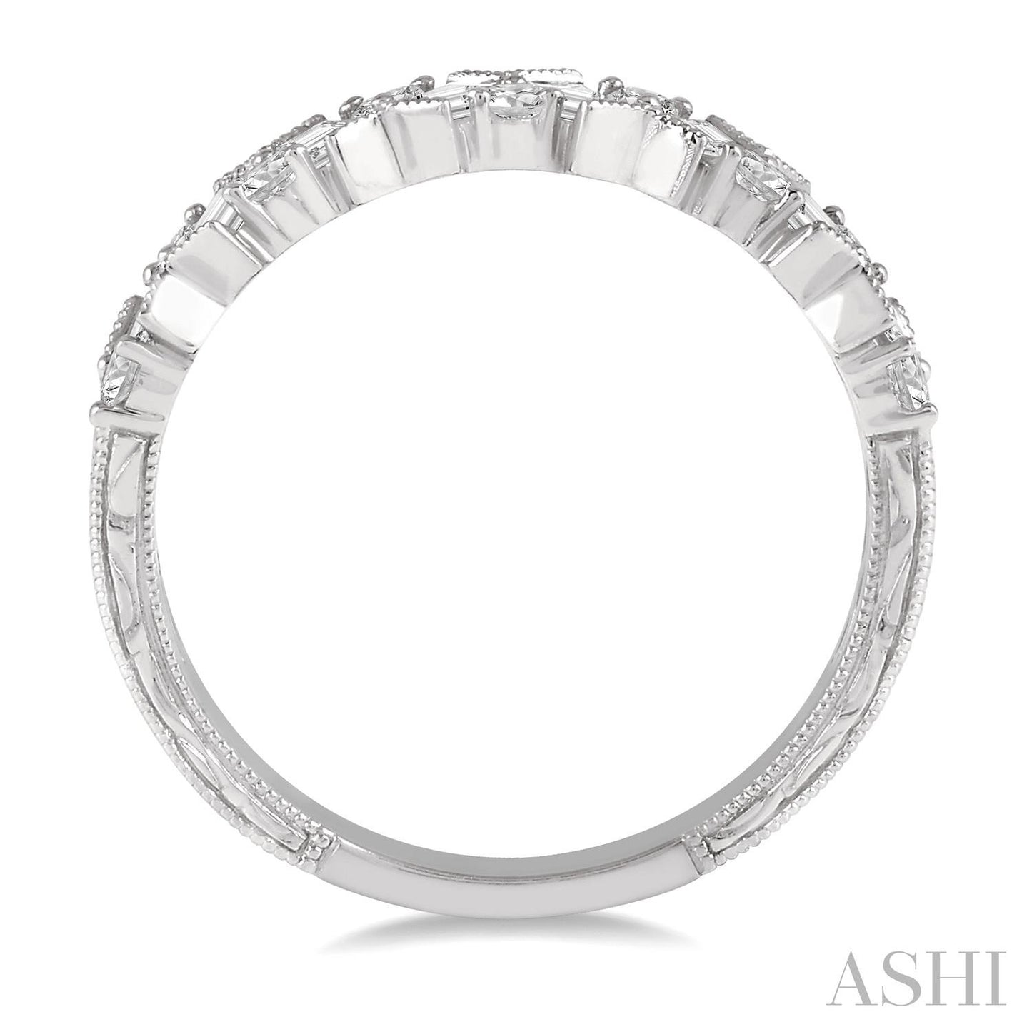 Scatter Zig-Zag Baguette Diamond Fashion Band