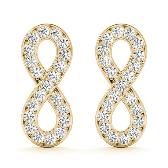 Diamond Infinity Earrings