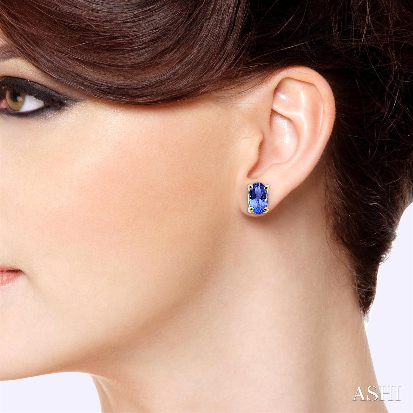 Oval Shape Tanzanite Stud Earrings