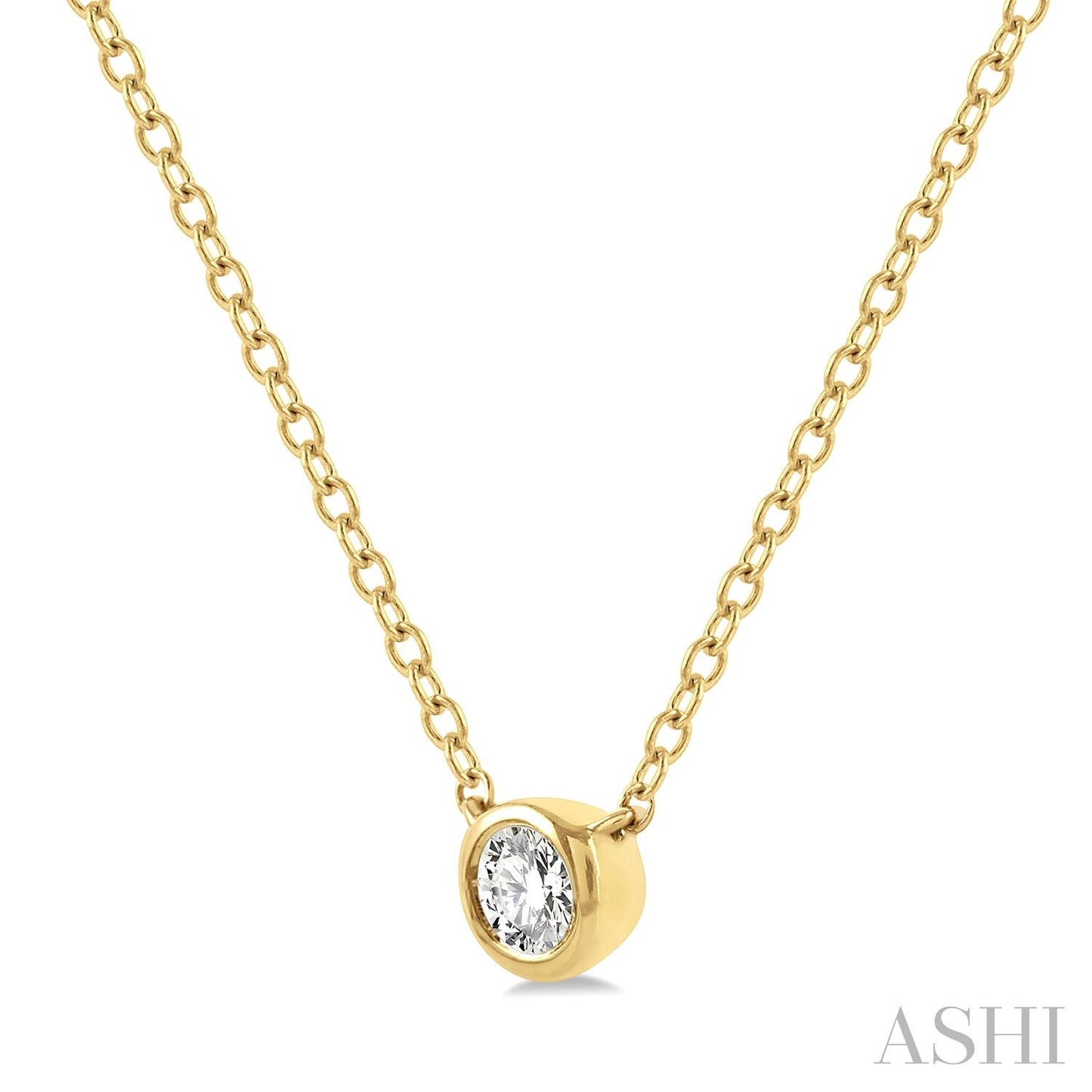 Bezel Set Petite Diamond Fashion Pendant