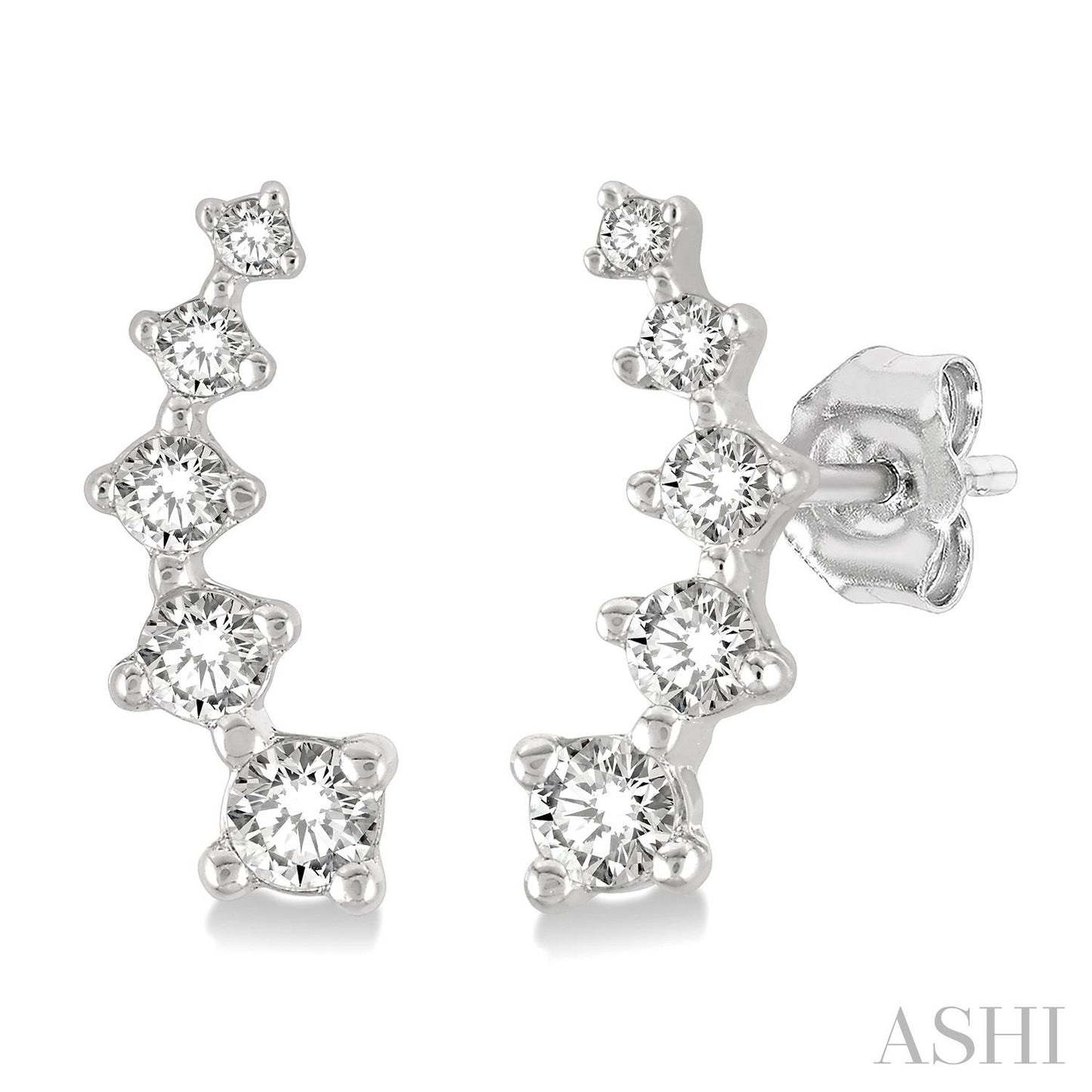 Petite Diamond Fashion Ear Climbers