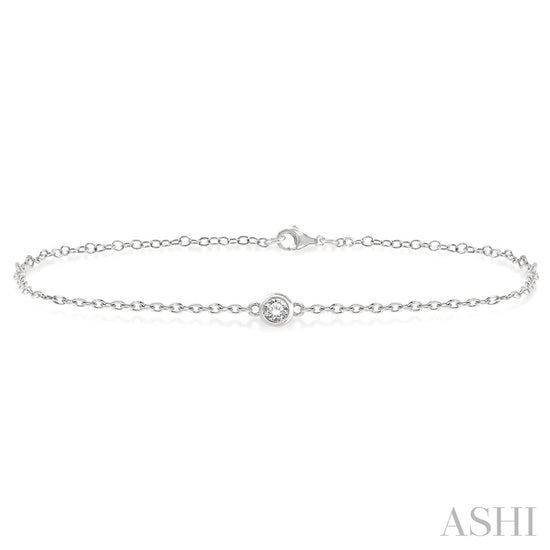 Bezel Set Petite Diamond Fashion Bracelet