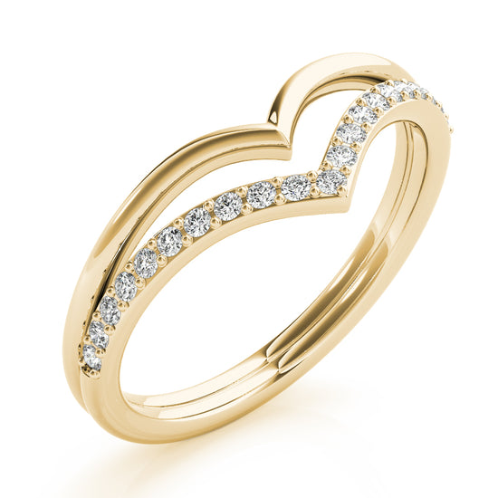 Diamond Chevron Fashion Ring Style