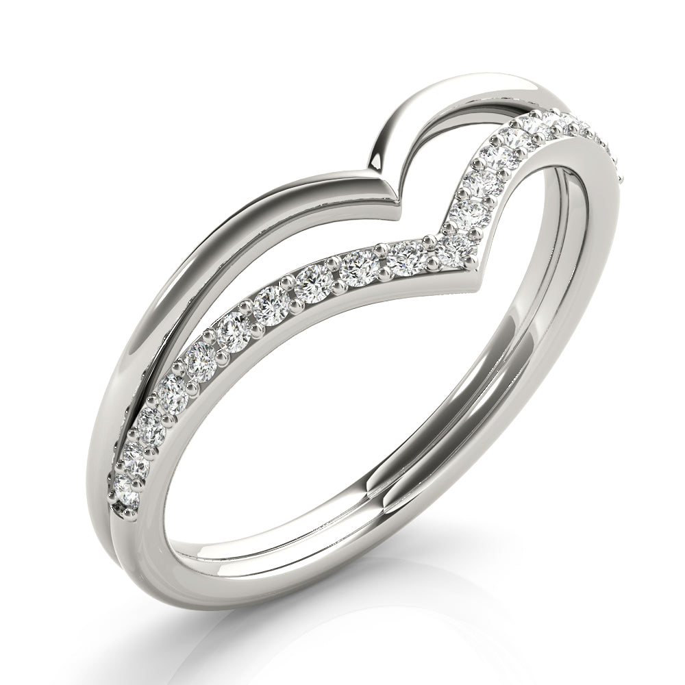 Diamond Chevron Fashion Ring Style