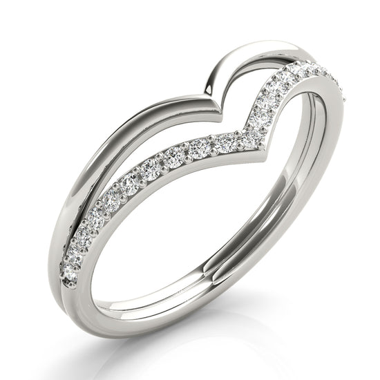 Diamond Chevron Fashion Ring Style
