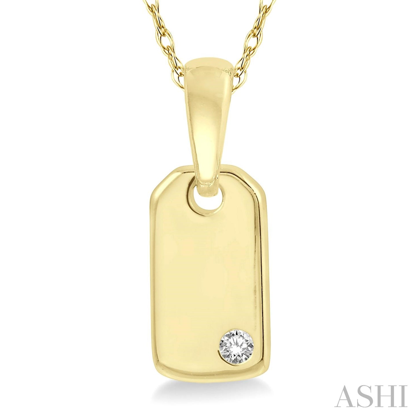 Diamond Tag Pendant