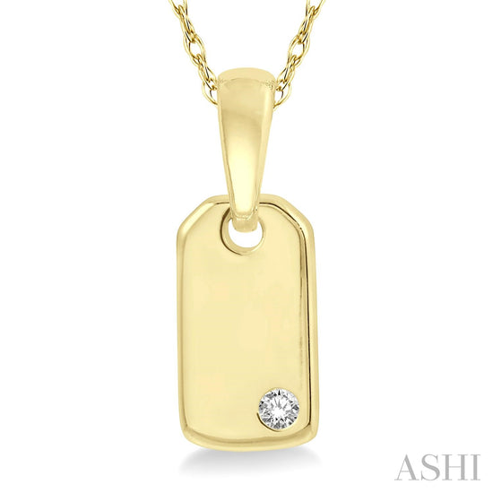 Diamond Tag Pendant