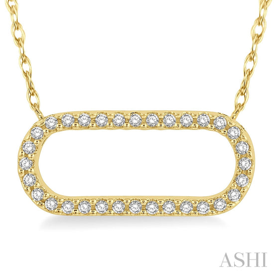 Paper Clip Diamond Fashion Necklace