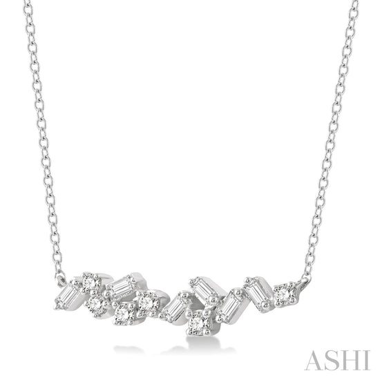 Scatter Baguette Diamond Necklace