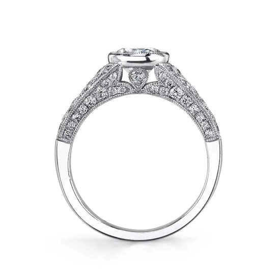 Barbara - Vintage bezel set engagement ring